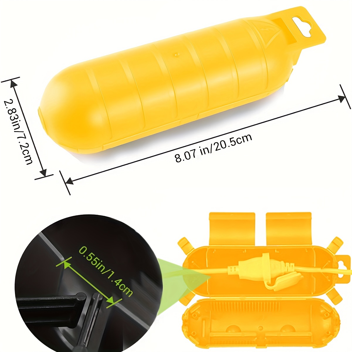 Extension Yellow Cord Safety C - Outdoor Power Extension recension och pris