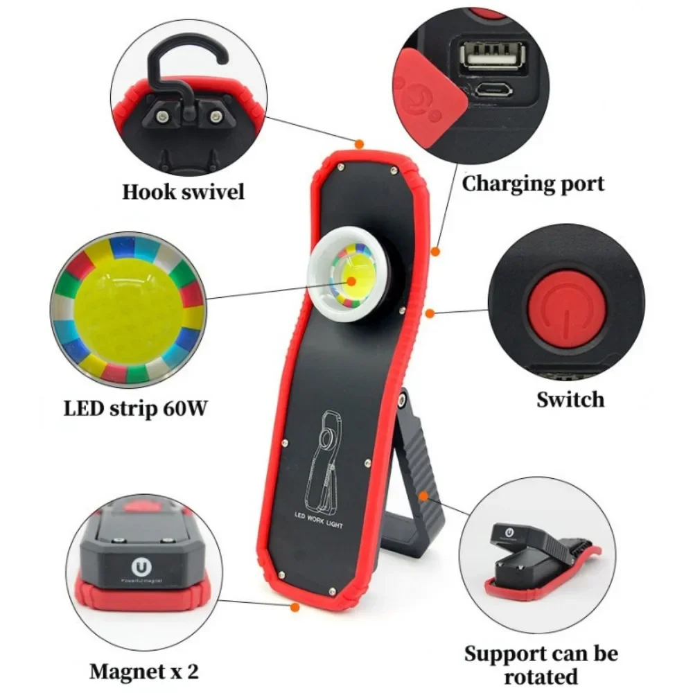Portable LED Flashlight 60W CO - Outdoor Power Repair recension och pris